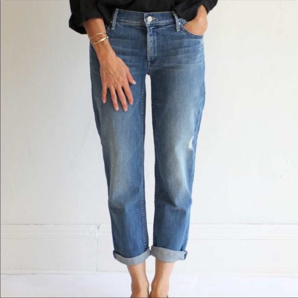 Mother Dropout Boyfriend Jeans